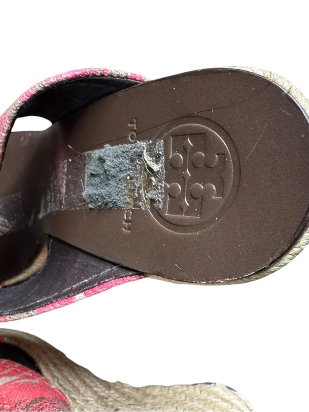 Tory Burch Kristen espadrille wedge sandal size 8